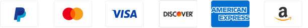 Accepted payment methods: PayPal, Mastercard, Visa, Discover, American Express, and Amazon Pay