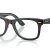 Ray-Ban RX4340V 8366 - Brown on Transparent Blue